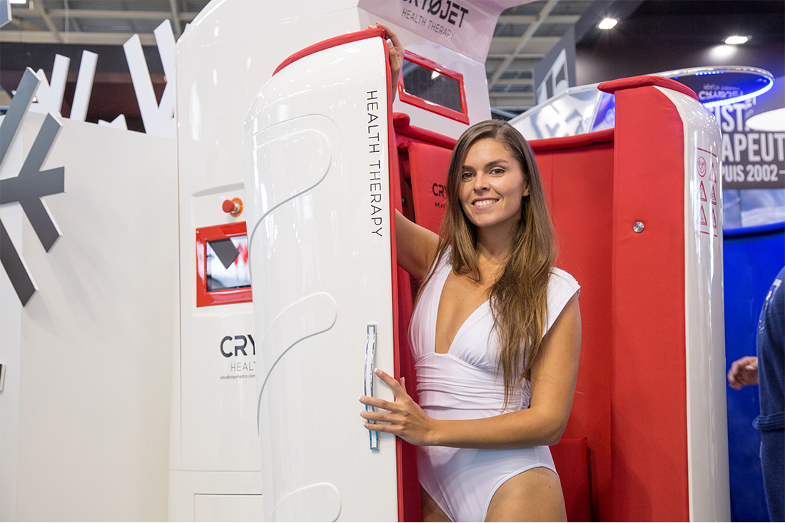 Cabine de cryothérapie IceCool présentée au salon Rééduca 2017